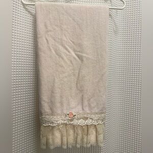 Vintage Briggs New York Light Pink Lace Towel
